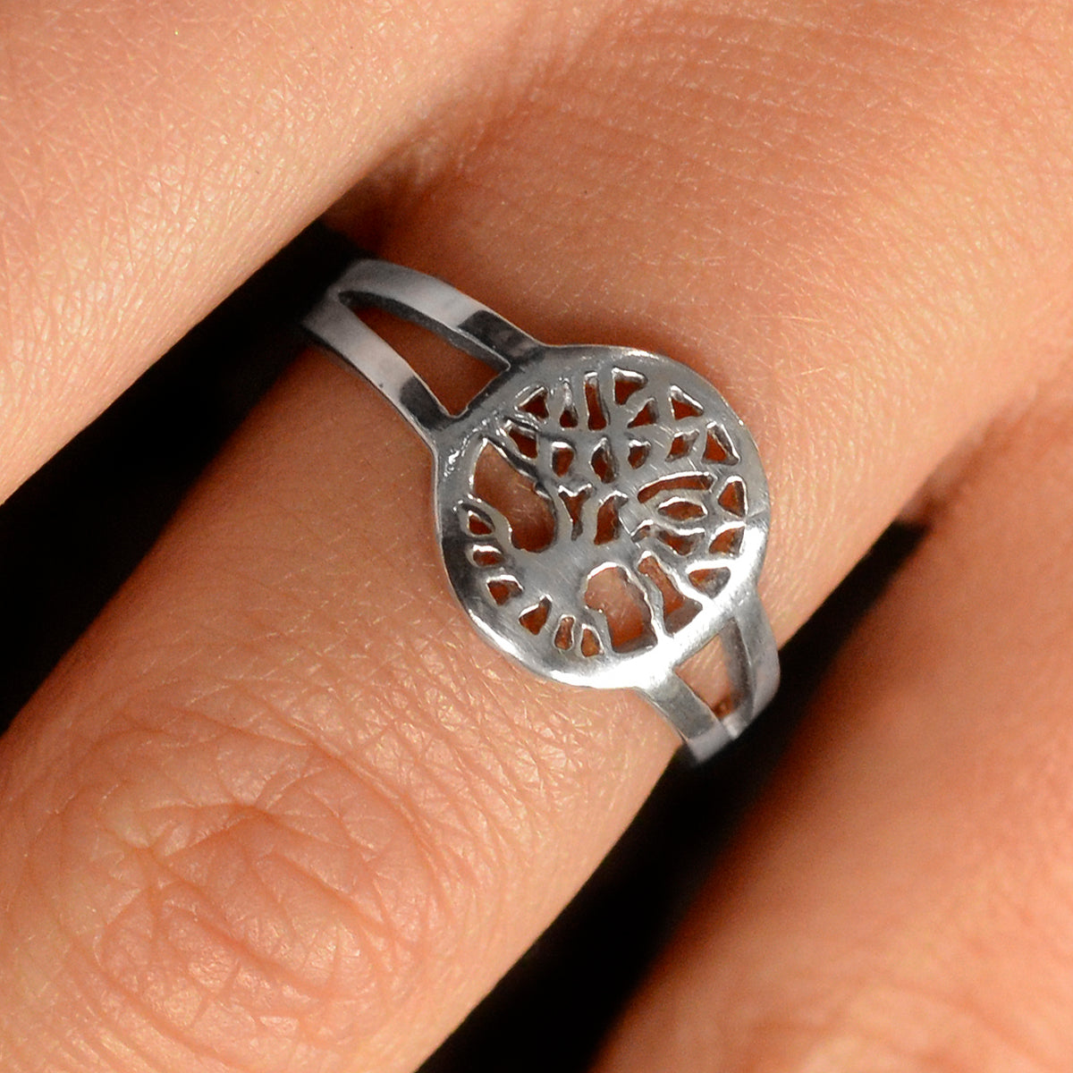 TEAMER Tree Of Life Ring - Stainless Steel Viking Celtic Knot Men's Jewelry, Sizes 7-13