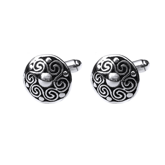 Spiral Cufflinks - Celtic Dawn - Jewellery Arts Crafts & Gifts
 - 1
