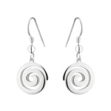 Open Spiral Drop Earrings