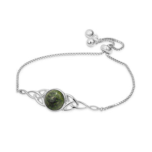 Connemara Marble Triquetra Knotwork Bracelet