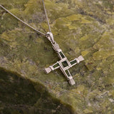 Connemara Marble St. Brigid's Cross Pendant