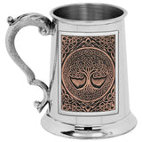 1 Pint Copper Embossed Tree of Life Tankard
