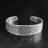 Solid Knotwork Cuff Bangle