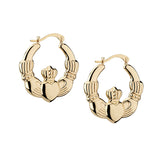 Claddagh Hoop Earrings