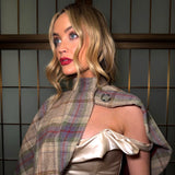 Green Crystal Heart Claddagh Brooch