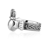 Heavy Triple Weave Claddagh Ring (Gents)