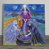 Triple Goddess Wendy Andrew Ceramic Art Panel
