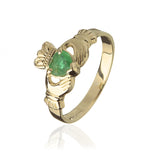 Traditional Emerald Claddagh Ring - Celtic Dawn - Jewellery Arts Crafts & Gifts - 1
