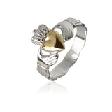 Solid Gold Heart Claddagh Ring