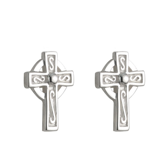 Celtic Cross Stud Earrings - Celtic Dawn - Jewellery Arts Crafts & Gifts
 - 1