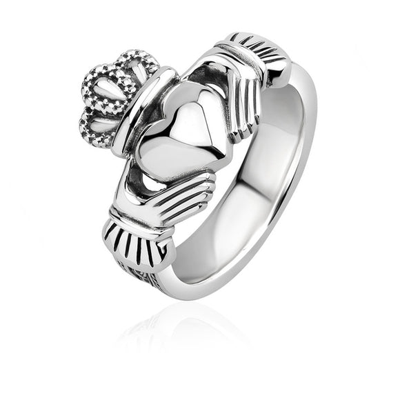 Heavy Triple Weave Claddagh Ring (Gents)
