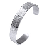 Solid Stainless Steel Triquetra Bangle