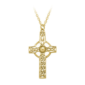 Open Knotwork Celtic Cross Pendant (Large) - Celtic Dawn - Jewellery Arts Crafts & Gifts
 - 1