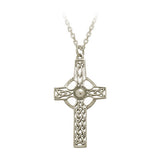 Open Knotwork Celtic Cross Pendant (Large)