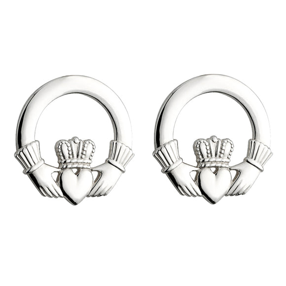 Claddagh Stud Earrings (Large)