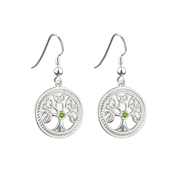 Peridot Tree of Life Drop Earrings - Celtic Dawn - Jewellery Arts Crafts & Gifts
 - 1