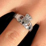 Traditional Claddagh Ring (Wide Band)
