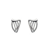 Celtic Harp Stud Earrings